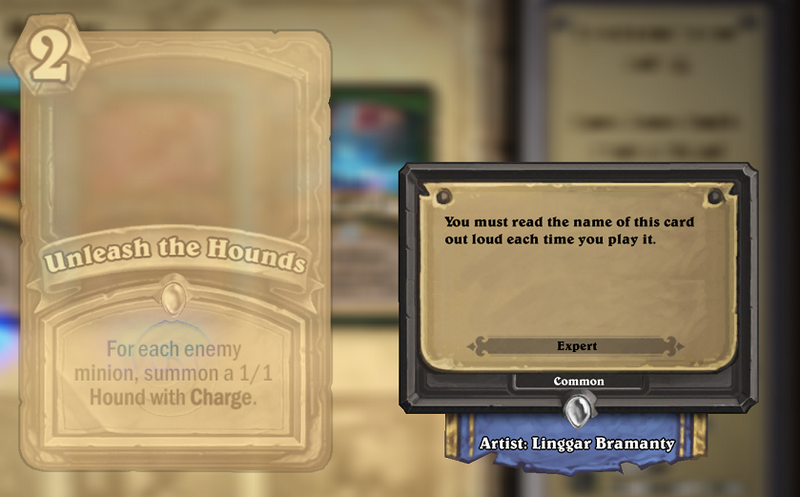Illustration for article titled Hearthstone Cards Are Funnier Than You'd Expect